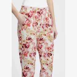 ICHI IHKATE - Bukser - calypso coral flower aop