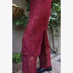 LACY LS LONG DRESS