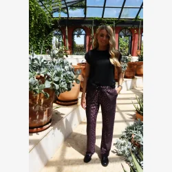 ALMA-WIDE-PANTS - BORDEAUX LUX LEO,