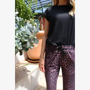 ALMA-WIDE-PANTS - BORDEAUX LUX LEO,