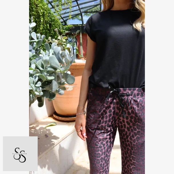 ALMA-WIDE-PANTS - BORDEAUX LUX LEO,