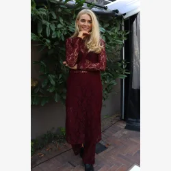 LACY LS LONG DRESS