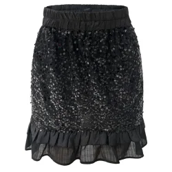 NOR FRILL SKIRT - BLACK SEQUINS, 22268