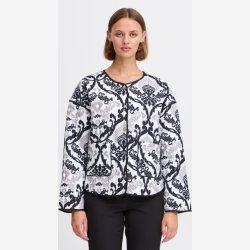 IXMALINI overgangs jakke ICHI Sort Mnster 