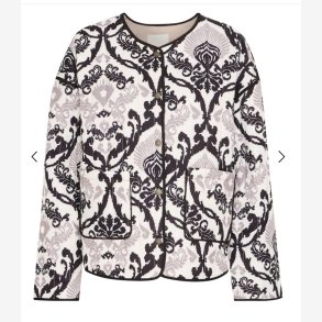 IXMALINI overgangs jakke ICHI Sort Mnster 