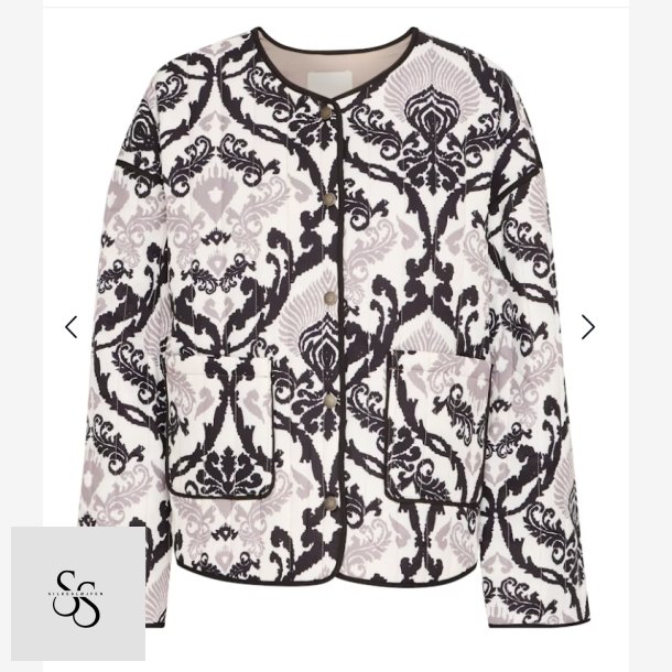 IXMALINI overgangs jakke ICHI Sort Mnster 