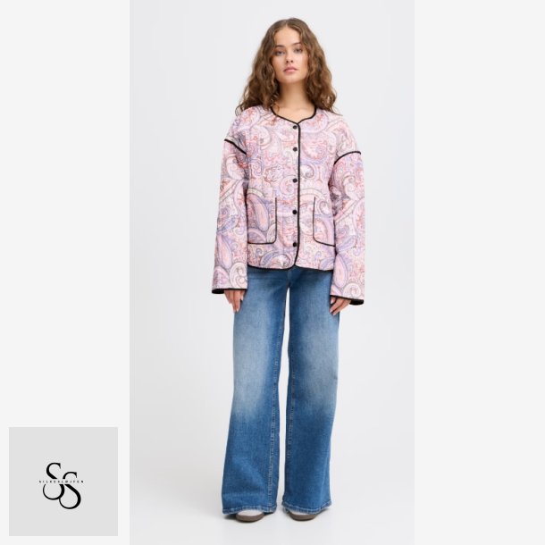 IXMALINI overgangs jakke ICHI Rosa Mnster Paisly