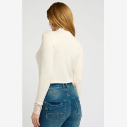 Cream Blonde Jersey Bluse Eggnog