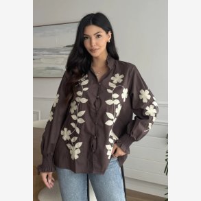 Skjorte Paris Romance Brun