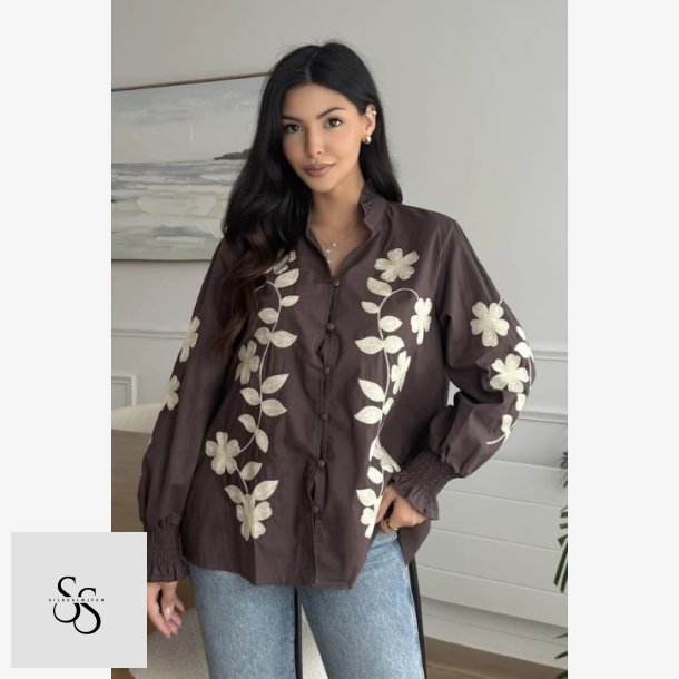 Skjorte Paris Romance Brun