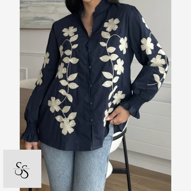 Skjorte Paris Romance Navy