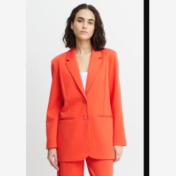 IHKATE SUS OVERSIZE BLAZER  HOT CORAL