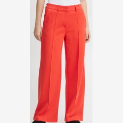 ICHI Wide Leg Bukser med vide 'KATE' i Hot Coral