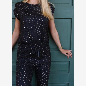 ALMA-PANTS(FLEECE) - BLACK GOLD HAERT